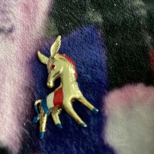 Vintage Democratic Donkey Brooch